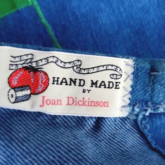 sweet berry patch • vintage handmade denim wrap around skirt - Picture 5 of 8